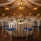 5 pcs/pk Velvet Spandex Chiavari Seat Pad Cover - Navy