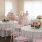 5 pcs/pk Velvet Spandex Chiavari Seat Pad Cover - Pink