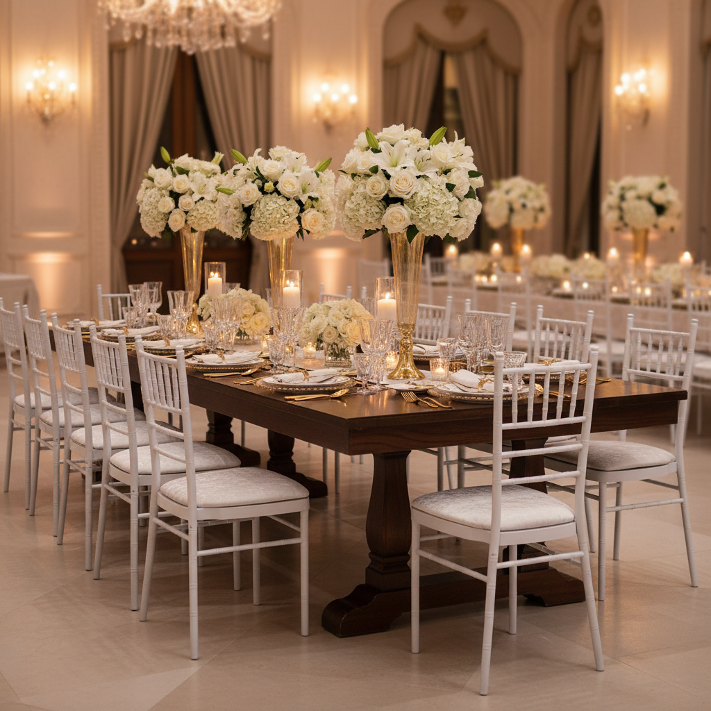 5 pcs/pk Velvet Spandex Chiavari Seat Pad Cover - White