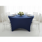 5FT Round Spandex Table Cover - Navy Blue | charger plate | wine goblets | centerpiece |
