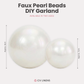 Faux Pearl Beads DIY Garland (20pcs) showing available in 5cm and 8cm