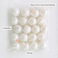 5cm Faux Pearl Beads DIY Garland (20pcs) infographic showing content
