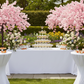 outdoor spring garden setup with 5ft Weeping Cherry Blossom Tree - Pink