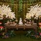 enchanted forest setup with 5ft Weeping Cherry Blossom Tree - White