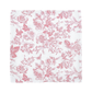 French Toile 20"x20" Linen Napkin Dusty Rose/Mauve laid flat