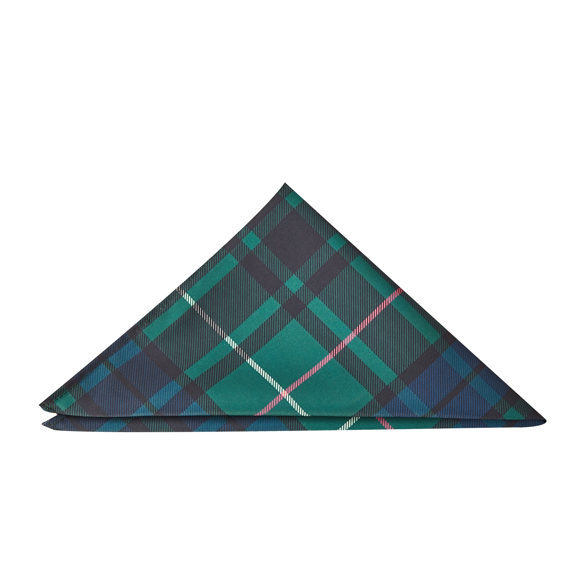 5pcs/pk Tartan Plaid Polyester Napkin 20"x20" Green/Blue