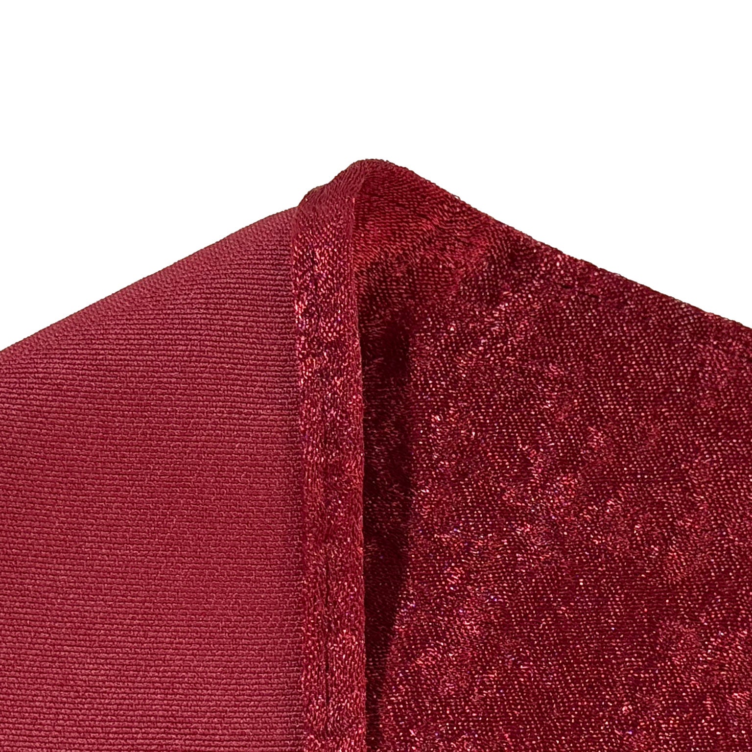 Crinkle Shimmer Napkin 20"x20" - Burgundy hemmed finish