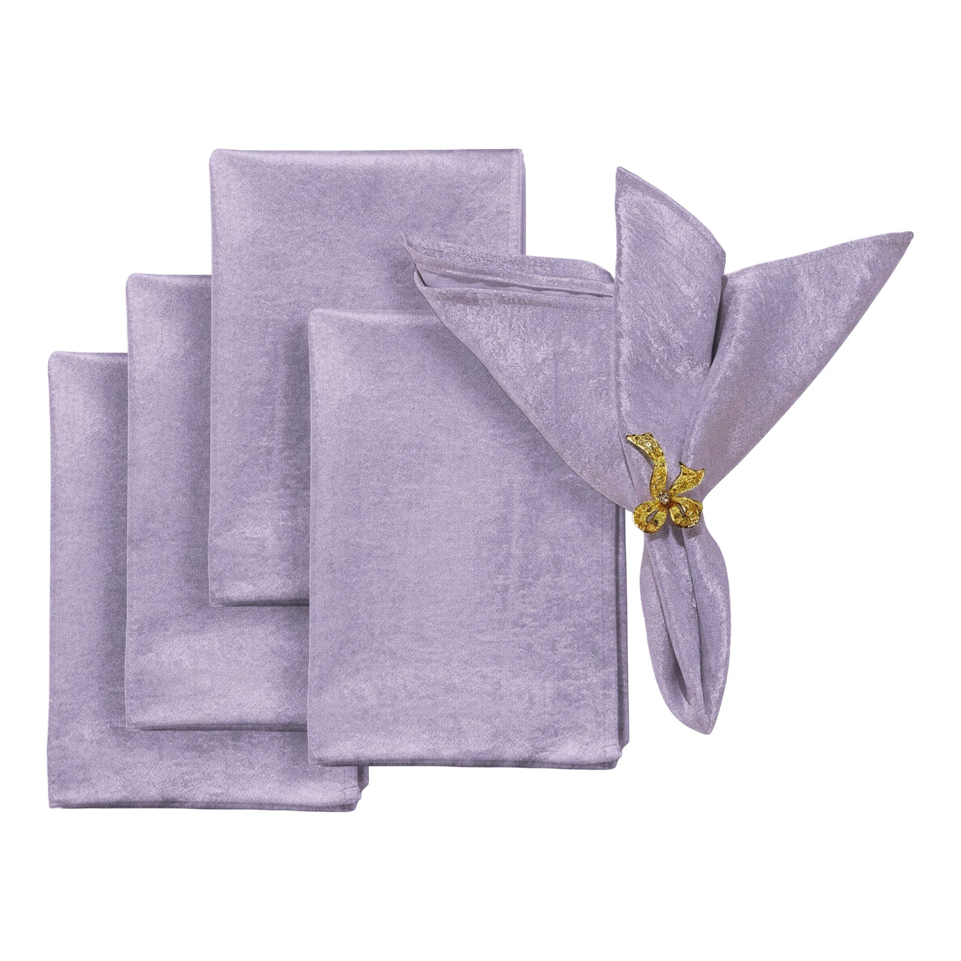 5 pcs/pk Crinkle Shimmer Napkin 20"x20" - Lavender