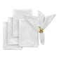 5 pcs/pk Crinkle Shimmer Napkin 20"x20" - White - CV Linens