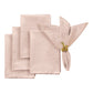 5 pcs/pk Crinkle Shimmer Napkin 20"x20" - Blush/Rose Gold - CV Linens