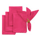 5 pcs/pk Crinkle Shimmer Napkin 20"x20" - Fuchsia - CV Linens