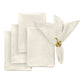5 pcs/pk Crinkle Shimmer Napkin 20"x20" Ivory bundle