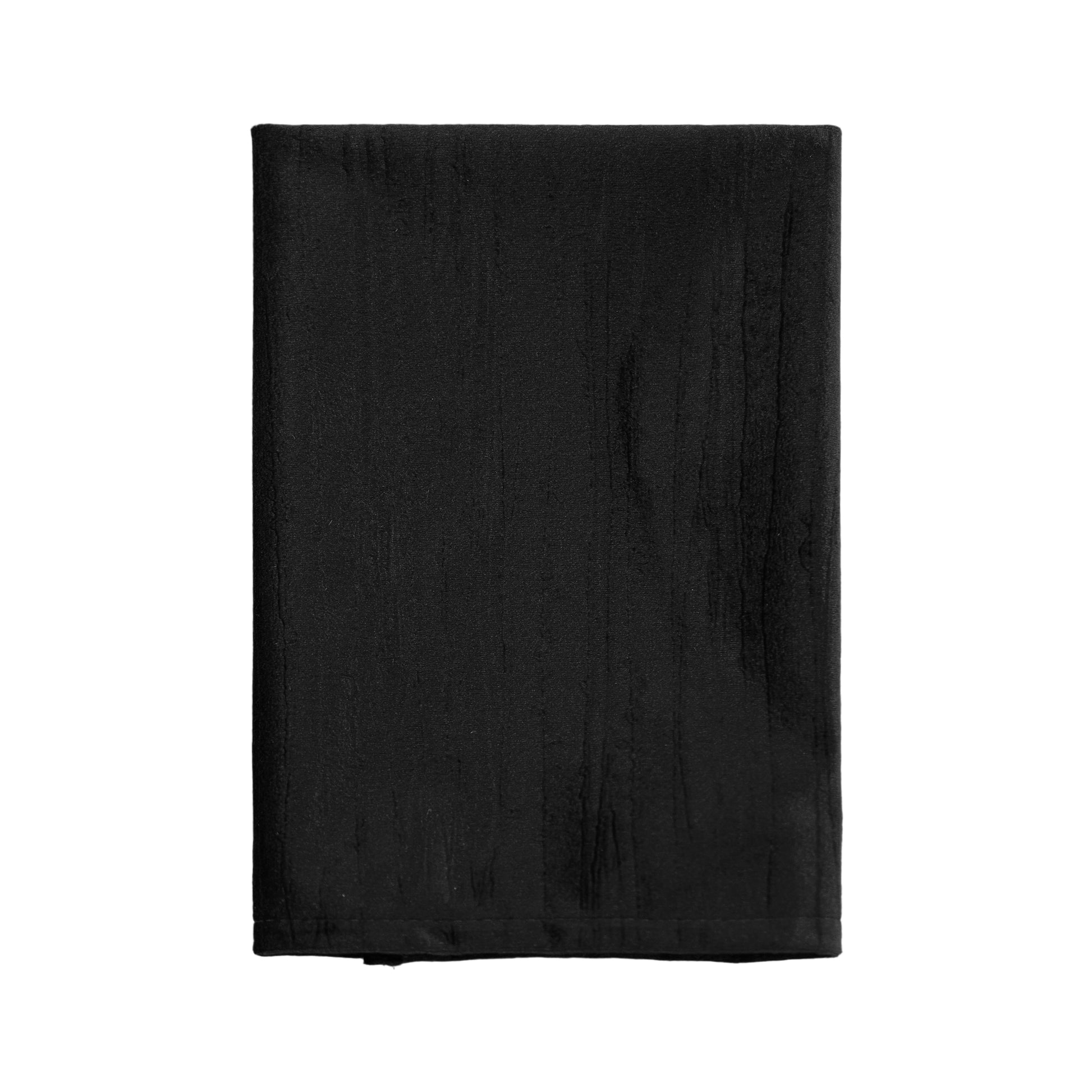 Crinkle Velvet 20"x20" Linen Napkin Black