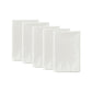 5 pcs/pk Crinkle Velvet 20"x20" Linen Napkin Ivory bundle