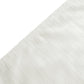 5 pcs/pk Crinkle Velvet 20"x20" Linen Napkin Ivory hemmed edge