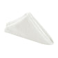 Crinkle Velvet 20"x20" Linen Napkin Ivory triangle fold