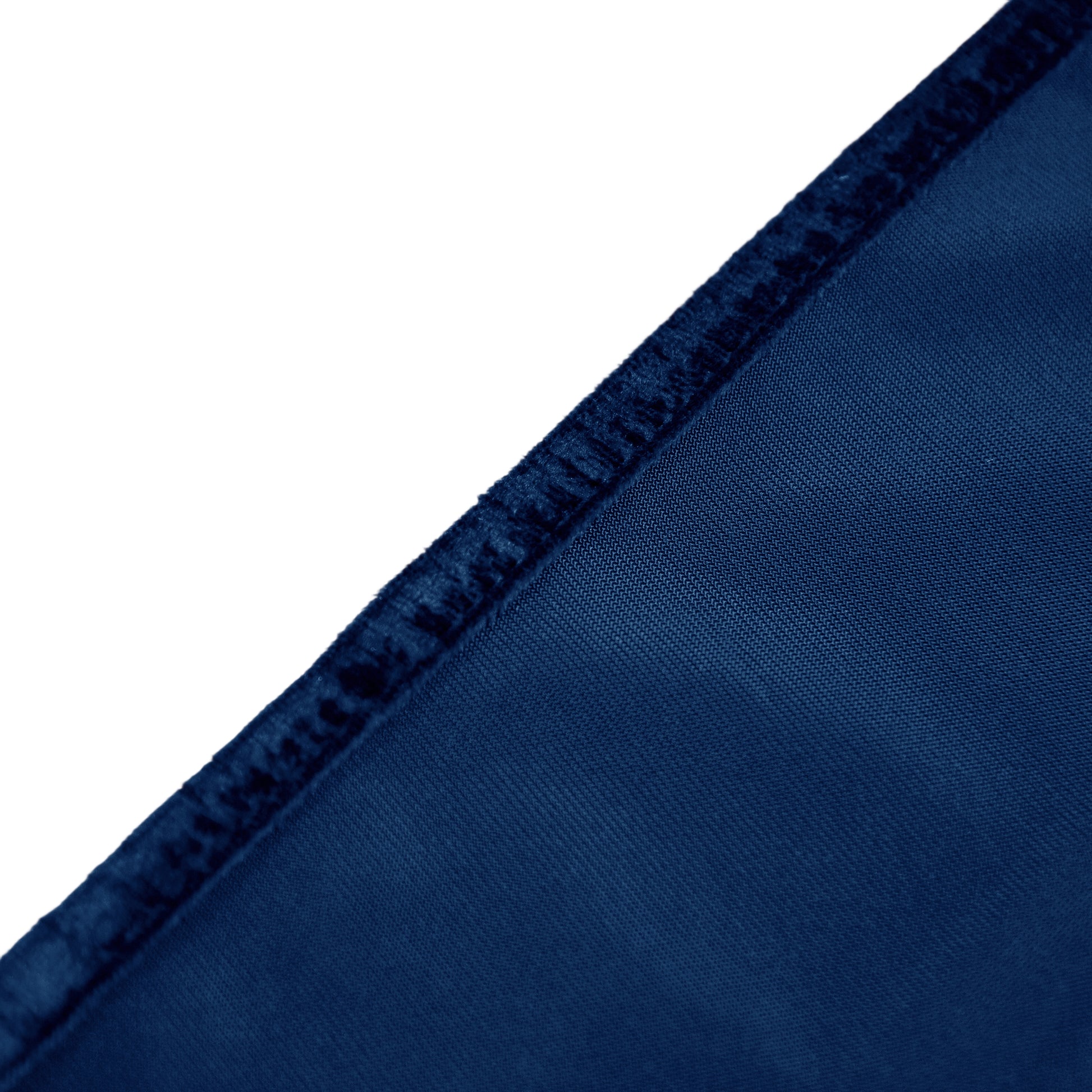 Crinkle Velvet 20"x20" Linen Napkin Navy Blue underside