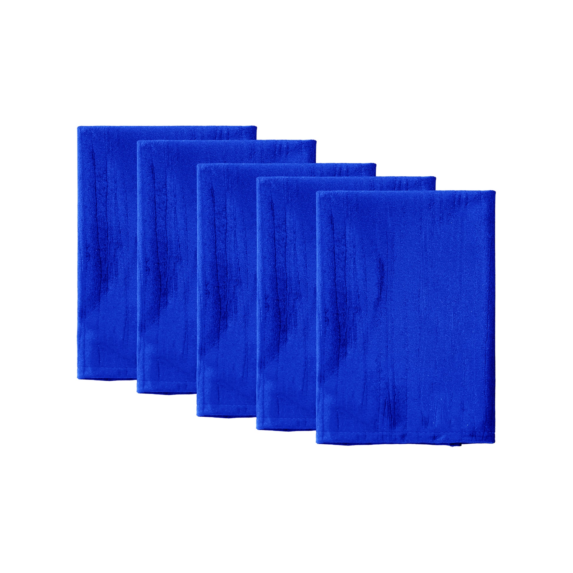 5 pcs/pk Crinkle Velvet 20"x20" Linen Napkin Royal Blue bundle