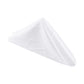 5 pcs/pk Embossed Geometric Jacquard Napkin 20"x20" White triangle fold