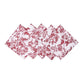 French Toile 20"x20" Linen Napkin (5pc/pk) Burgundy bundle