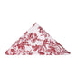 French Toile 20"x20" Linen Napkin (5pc/pk) Burgundy triangle fold