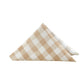 5 pcs/pk Gingham Checkered Polyester Napkin 20"x20" - Beige & White
