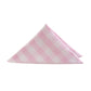 5 pcs/pk Gingham Checkered Polyester Napkin 20"x20" Pink & White triangle fold