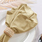 5 pcs/pk Glitter Velvet 20"x20" Linen Napkin Champagne close up