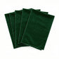 5 pcs/pk Glitter Velvet 20"x20" Linen Napkin Emerald Green bundle