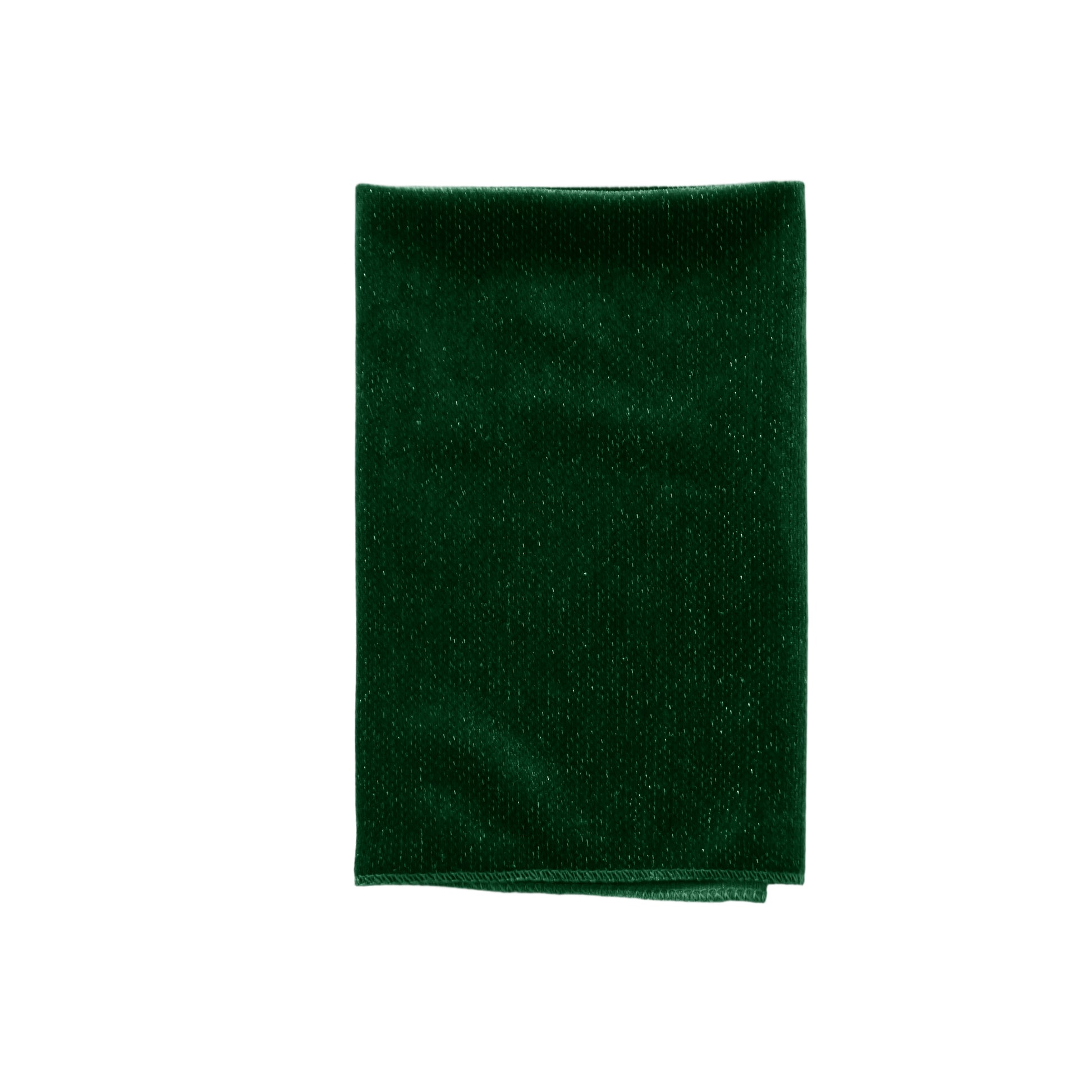 5 pcs/pk Glitter Velvet 20"x20" Linen Napkin Emerald Green fold