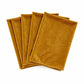 5 pcs/pk Glitter Velvet 20"x20" Linen Napkin Gold bundle