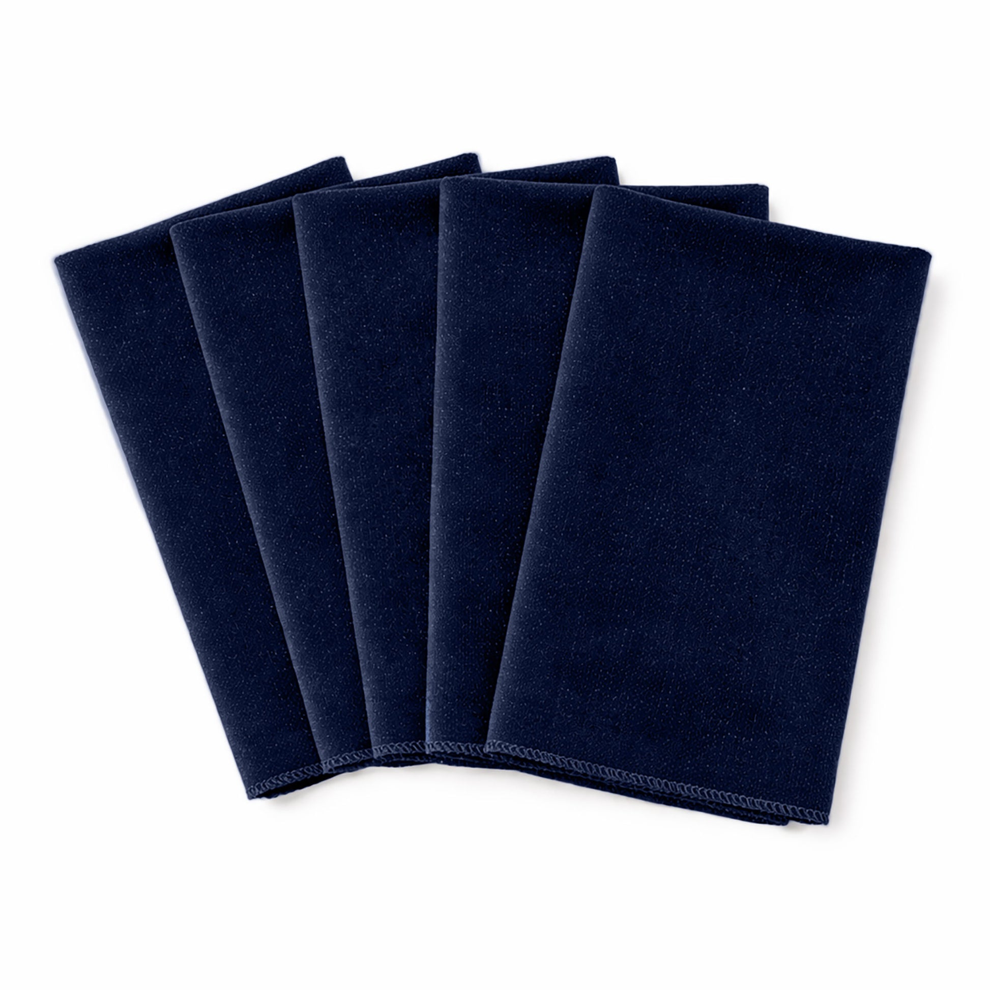5 pcs/pk Glitter Velvet 20"x20" Linen Napkin Navy Blue bundle image