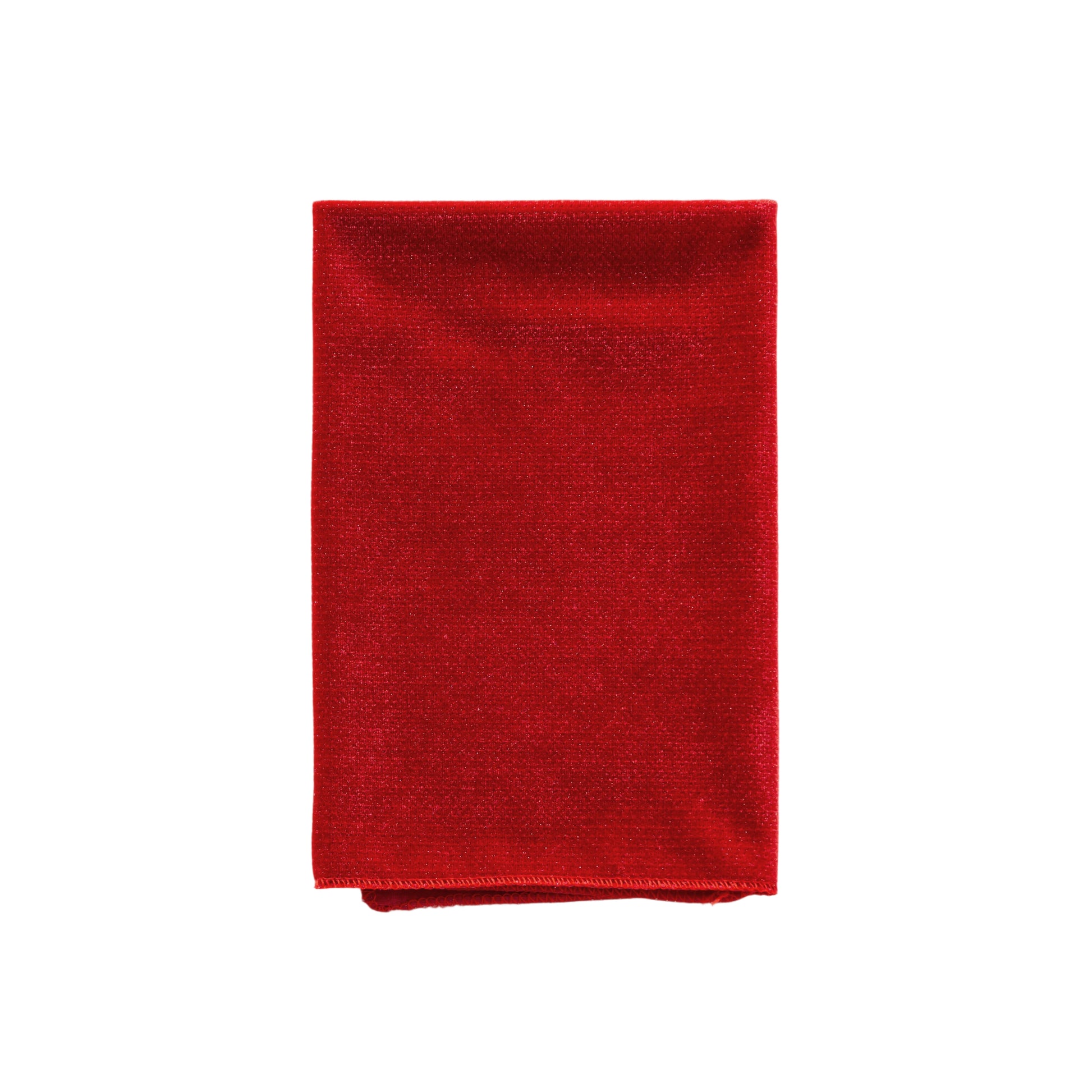 5 pcs/pk Glitter Velvet 20"x20" Linen Napkin Red fold