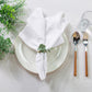 5 pcs/pk Glitter Velvet 20"x20" Linen Napkin - White - CV Linens