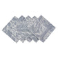 5 pcs/pk Leaf Branch Reversible Jacquard Napkin 20"x20" Dusty Blue bundle  underside