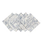 5 pcs/pk Leaf Branch Reversible Jacquard Napkin 20"x20" Dusty Blue bundle 