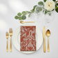 5 pcs/pk Leaf Branch Reversible Jacquard Napkin 20"x20" Rust - CV Linens