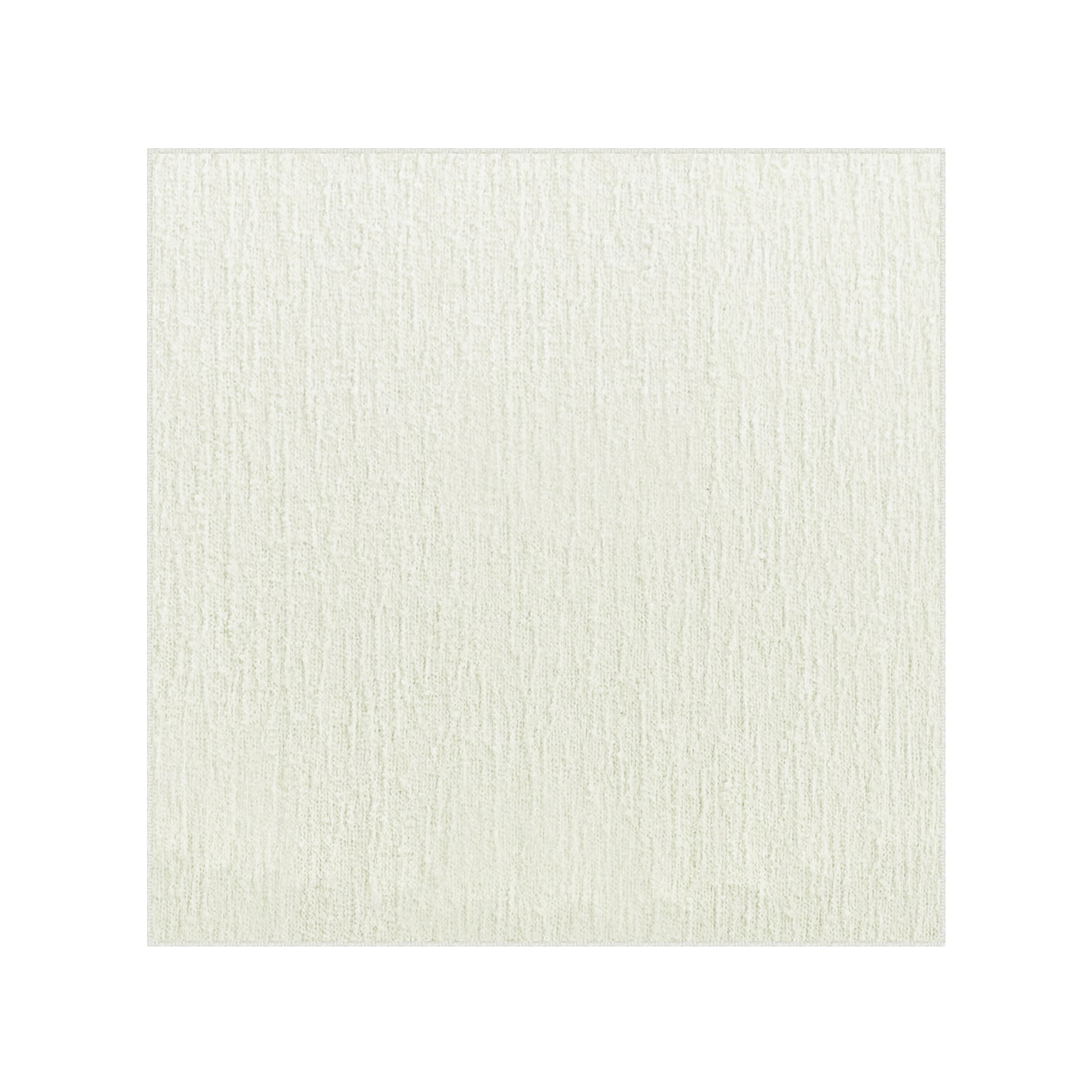 Luxury Boucle 20"x20" Linen Napkin Ivory layed flat