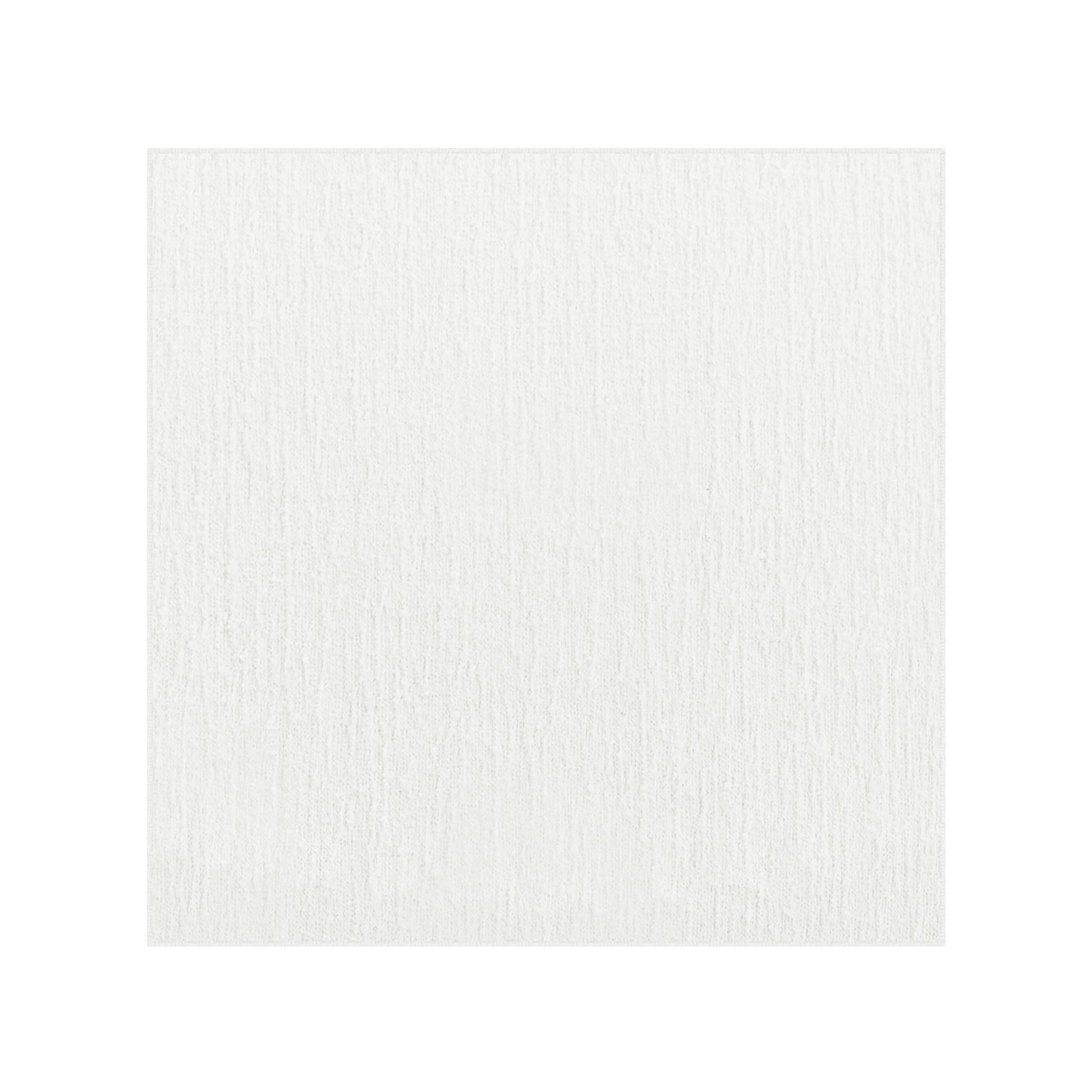 Luxury Boucle 20"x20" Linen Napkin White layed flat

