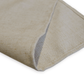 5pcs/pk Premium Linen Look Panama Weave Beige front and back close up