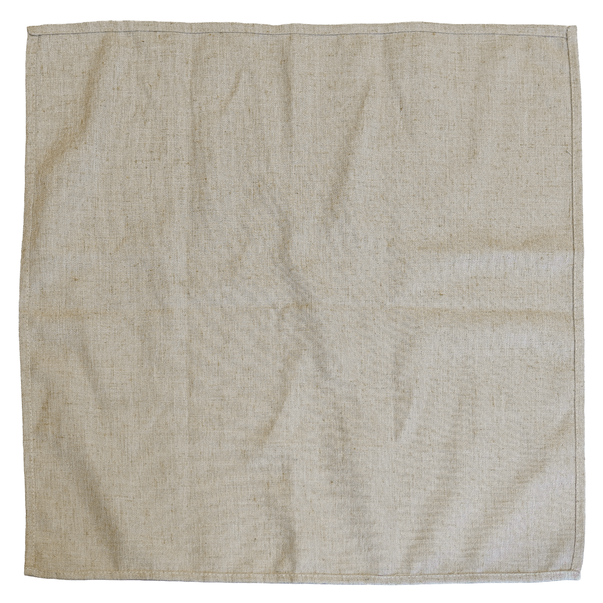 5pcs/pk Premium Linen Look Panama Weave Beige layed flat