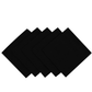 5 pcs/pk Premium Linen-Look Panama Weave 20"x20" Napkin Black bundle