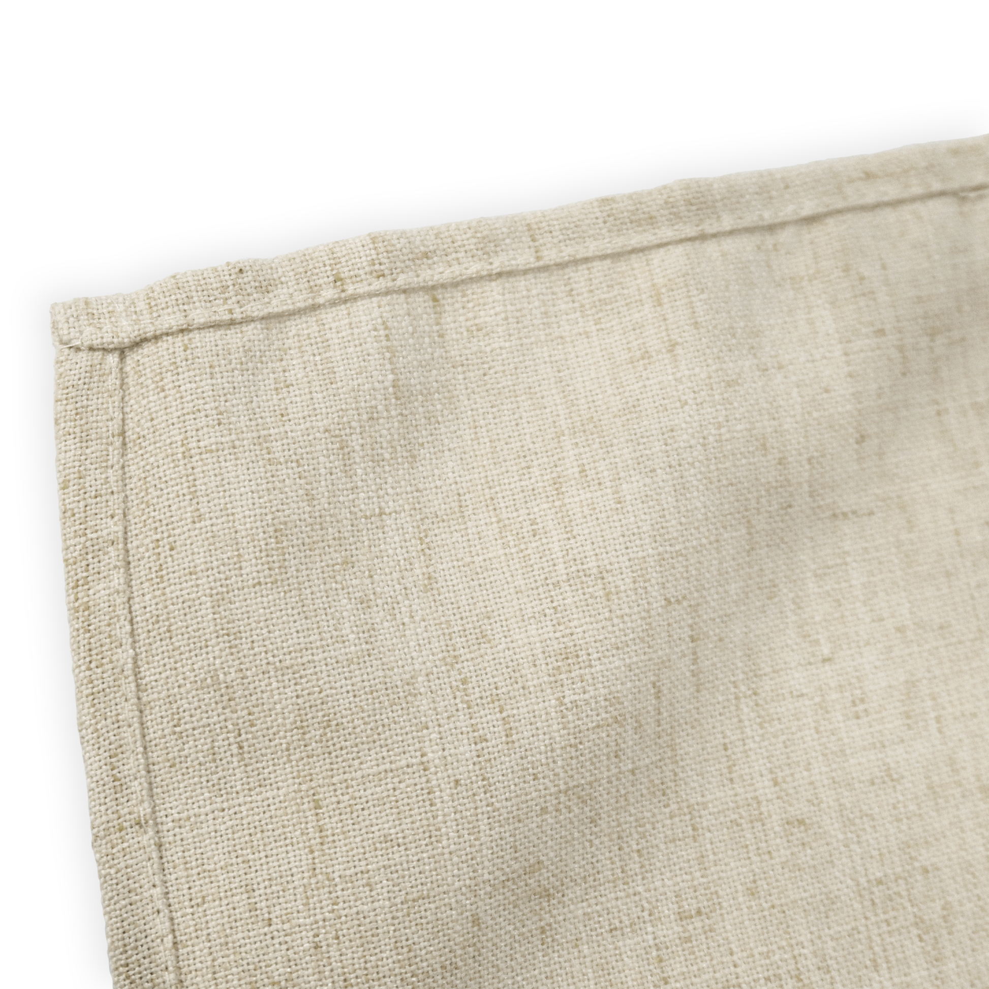 5pcs/pk Premium Linen Look Panama Weave 20"x20" Napkin Ivory hemmed edge