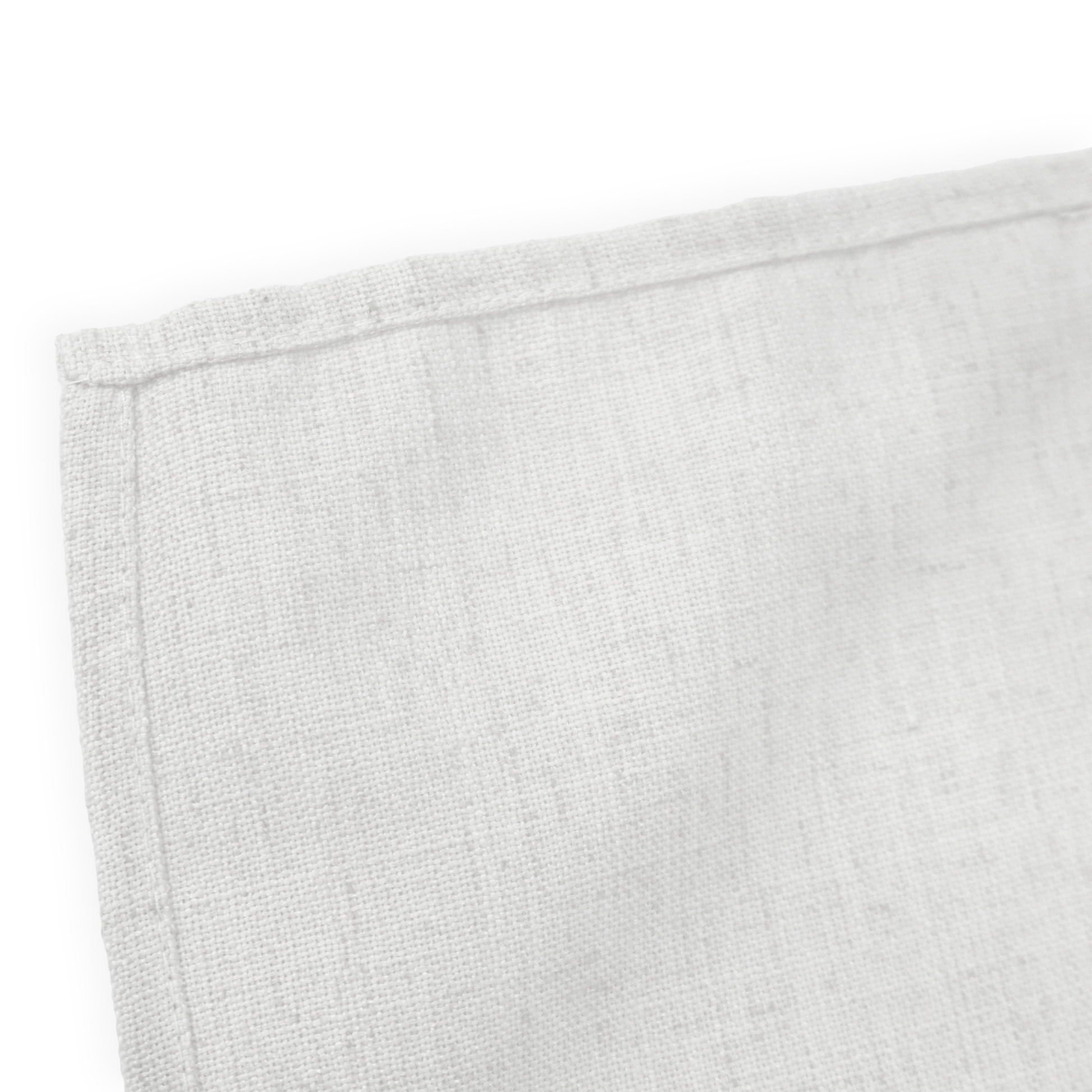 5 pcs/pk Premium Linen-Look Panama Weave 20"x20" Napkin White hemmed finish