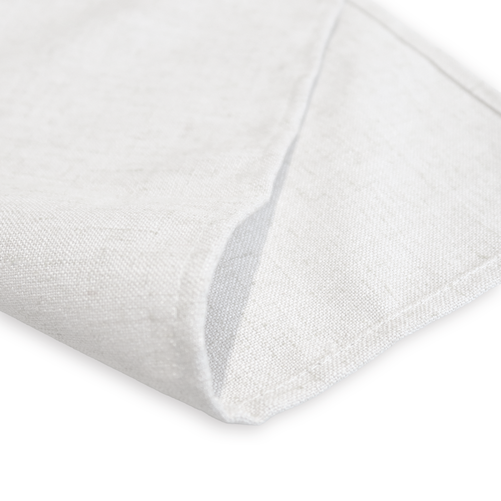 5 pcs/pk Premium Linen-Look Panama Weave 20"x20" Napkin White top and underside