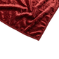 5 pcs/pk Velvet 20"x20" Linen Napkin Apple Red serged edge finish close up