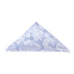 5 pcs/pk Vintage Lace Print Scuba 20"x20" Napkin Dusty Blue/White triangle fold