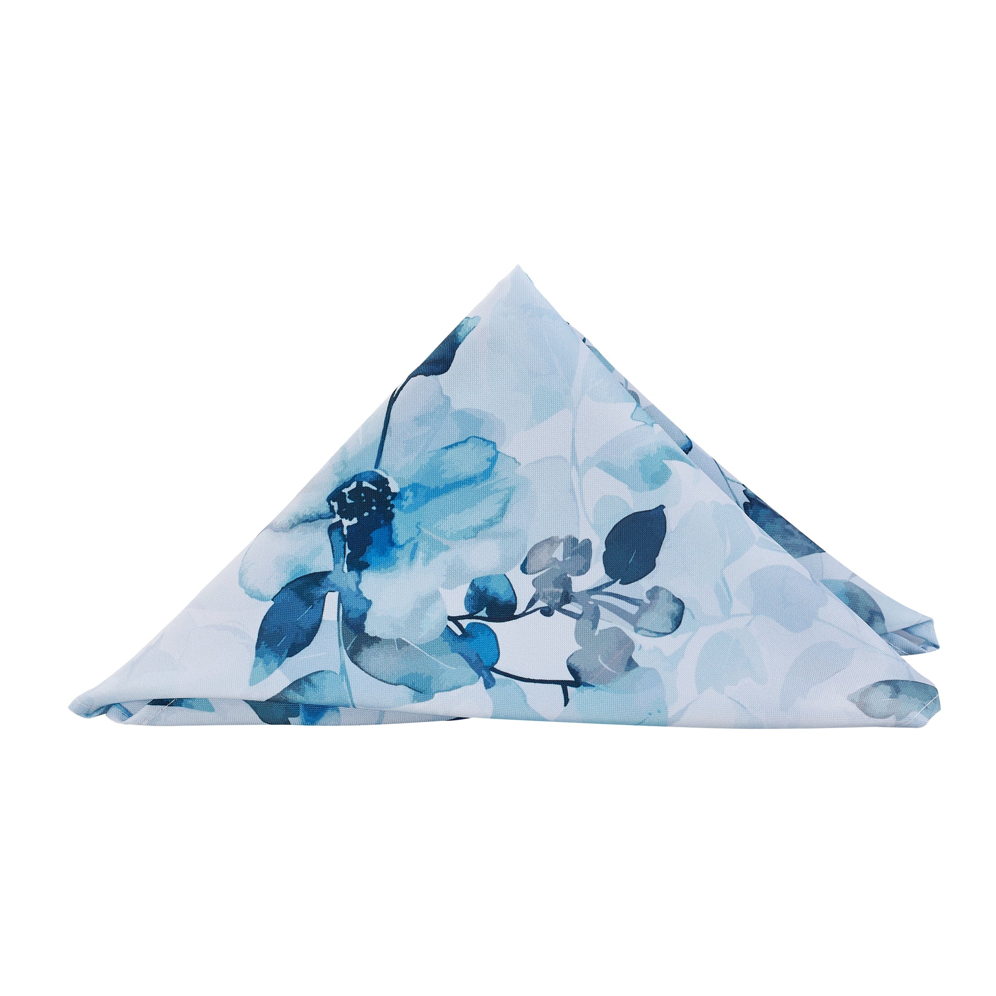 5 pcs/pk Watercolor Floral 20"x20" Napkin - Blue