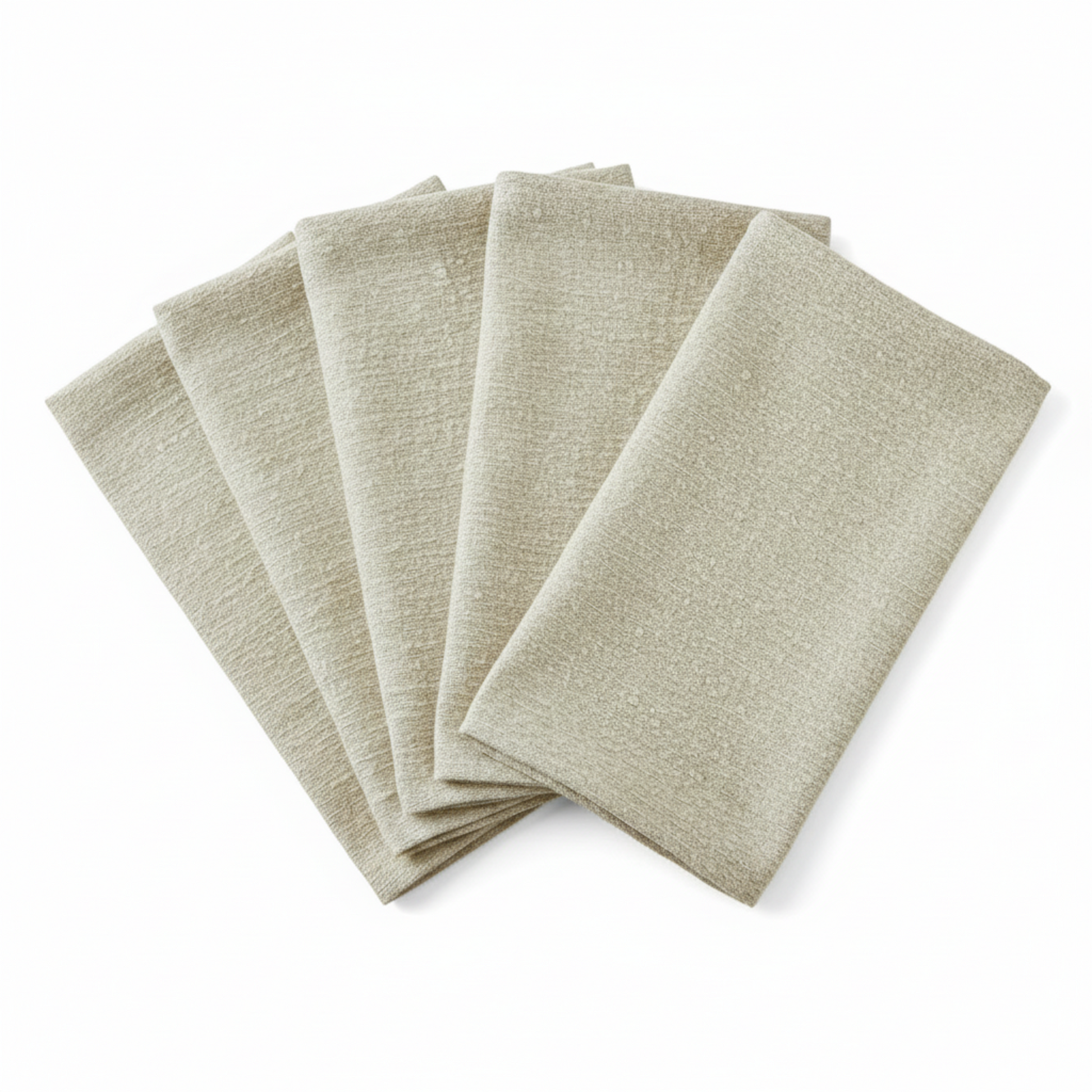 5 pcs/pk Beige Luxury Boucle 20"x20"  Napkins bundle 