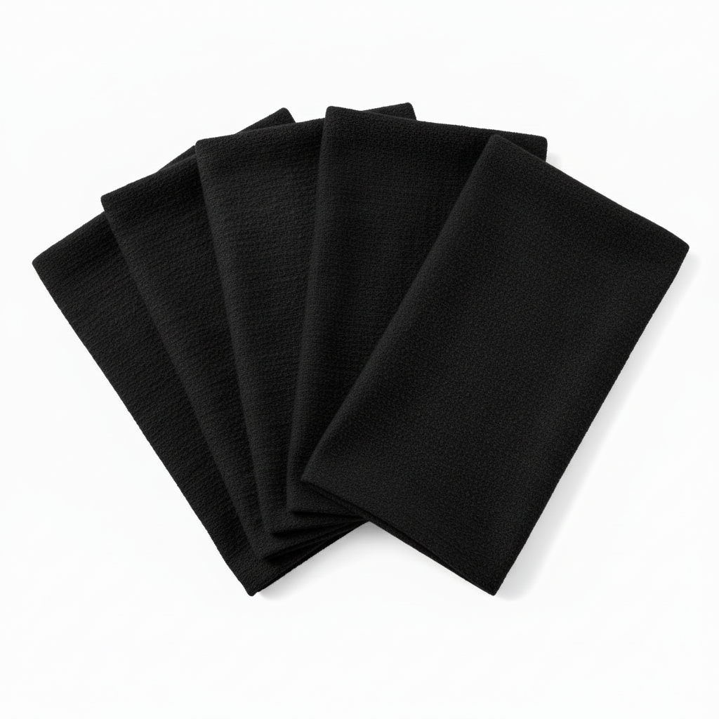 5 Black Luxury Boucle 20"x2(White Background)